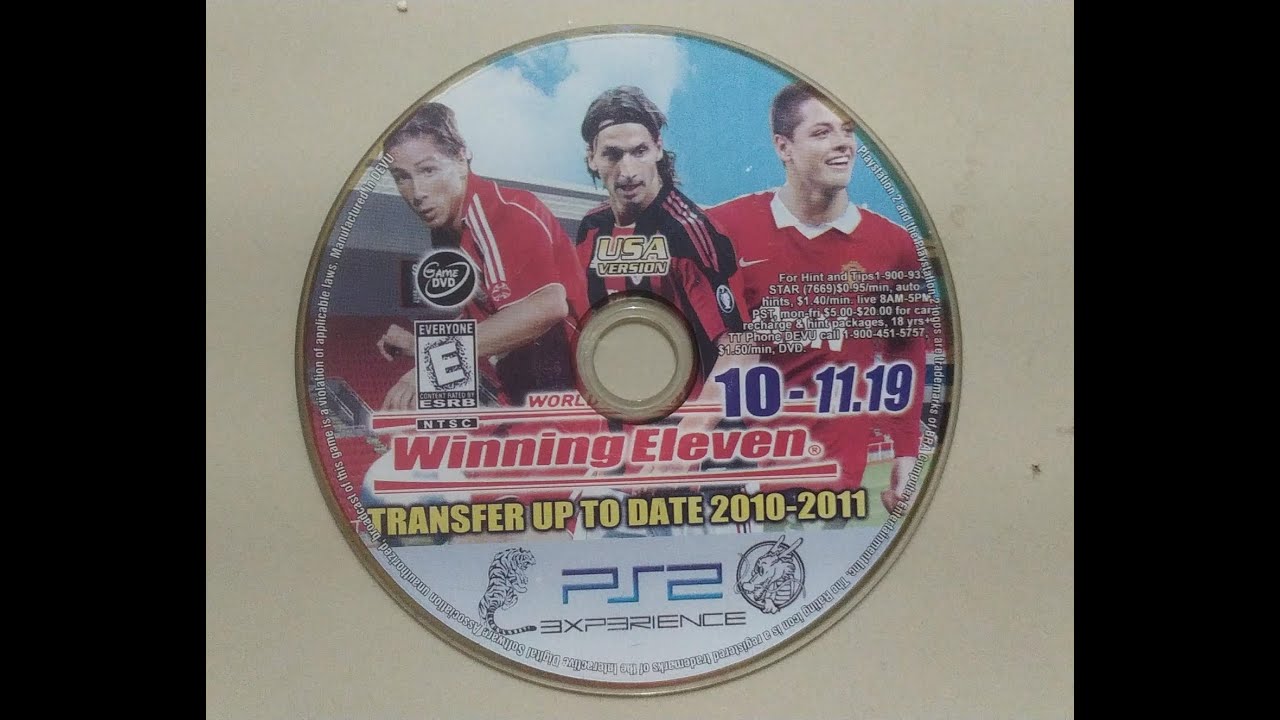 WINNING ELEVEN 10 - 11.19 PS2 TRANSFER UP TO DATE 2010 / 2011