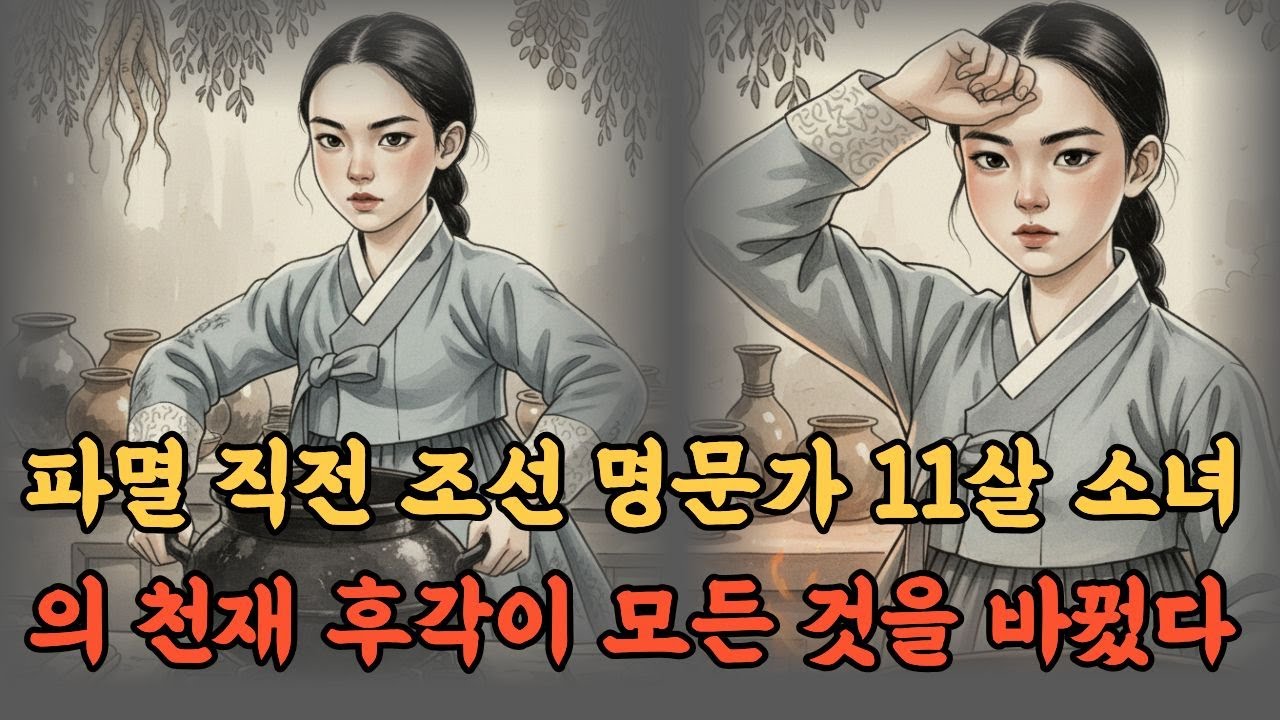 파멸 직전 조선 명문가, 11살 소녀의 천재 후각이 모든 것을 바꿨다 | 비극적 비밀과 기적의 역전극 #화롯불 야담