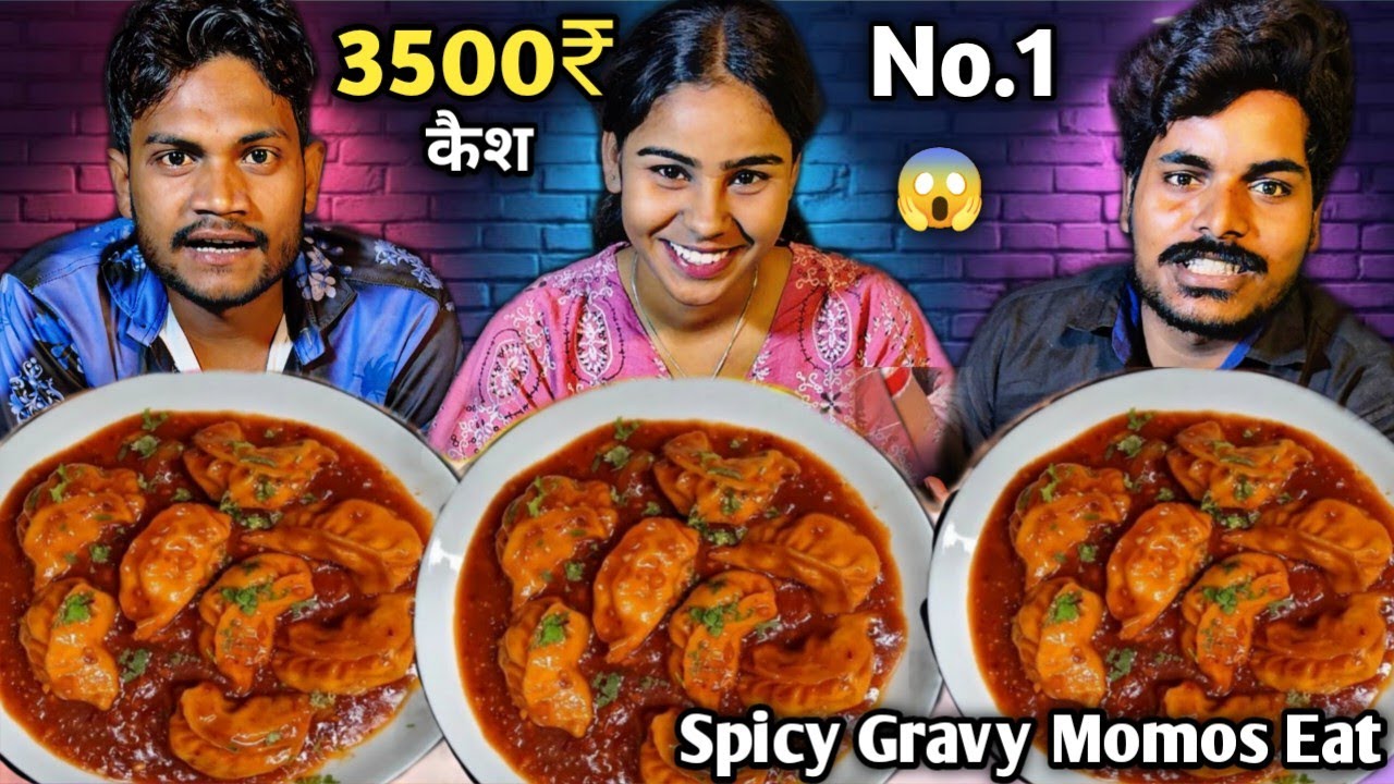 Spicest Food Challenge 🥵 | 70 Second Me 10 Piece Spicy Gravy Momos Khao 3500 Rupees 🤑 Le Jao | Asmr 