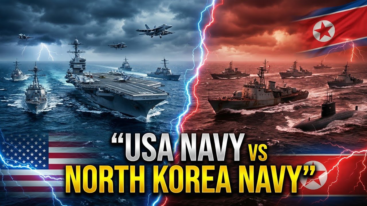 USA vs North Korea Navy 2026 | Naval Power Comparison | Warships, Submarines & Sea Dominance