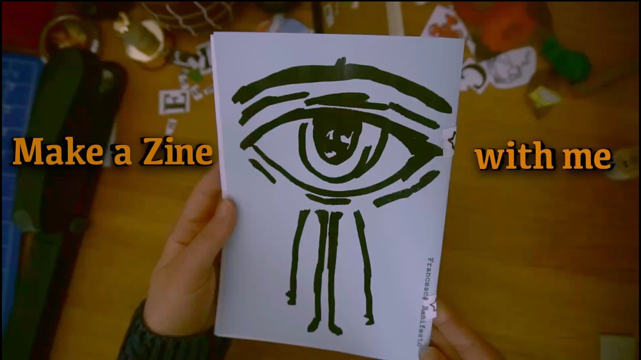how to make a zine (diy) - digital/printed at home - no talking or music