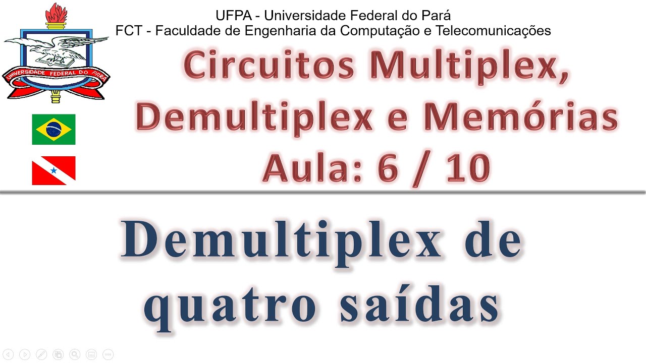 Circuitos Demultiplex de Quatro Saídas - #06 - Circuitos Multiplex - Eletrônica Digital