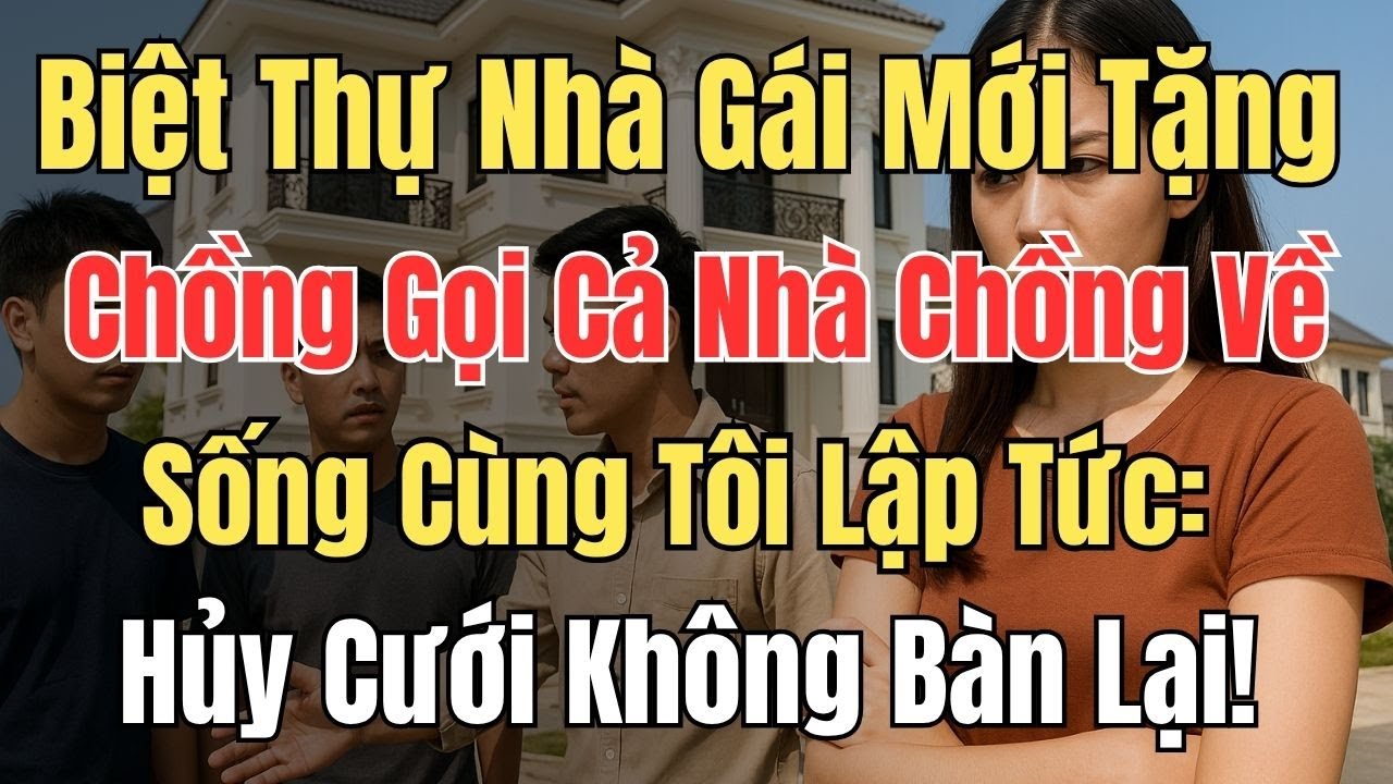 Biệt Thự Nhà Gái Mới Tặng, Chồng Gọi Cả 4 Anh Em Về Ở Chung – Tôi Lập Tức: Hủy Cưới, Không Bàn Lại!