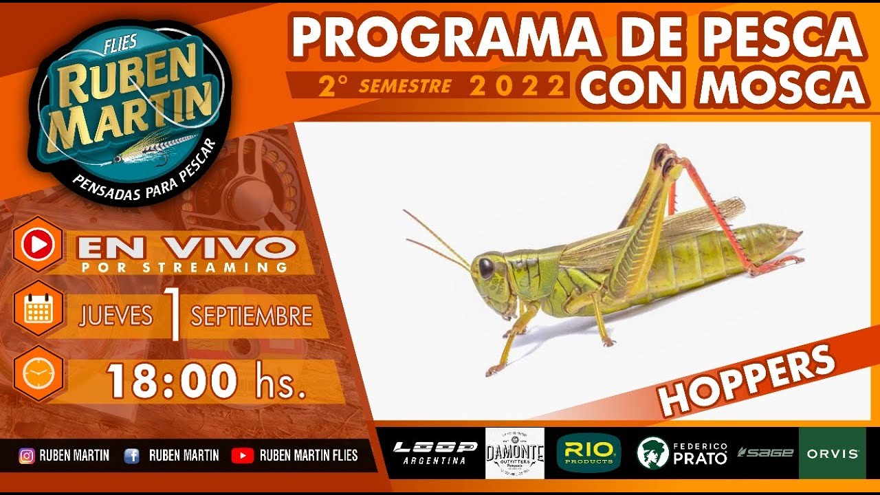 Programa en vivo - Ciclo 2022 - Atado y pesca con Hopper, Saltamontes