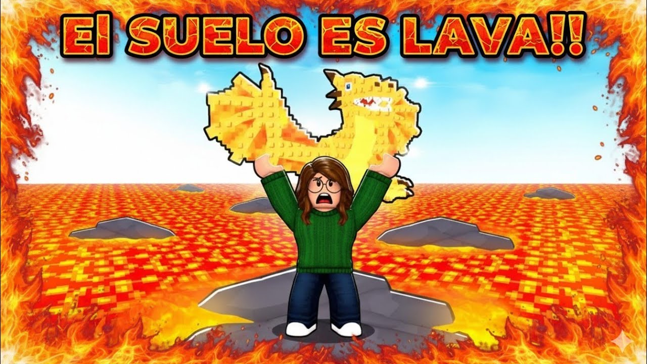 NO PUEDO tocar el SUELO!! 😱 | Sobrevive a LAVA | Roblox | Brainrots