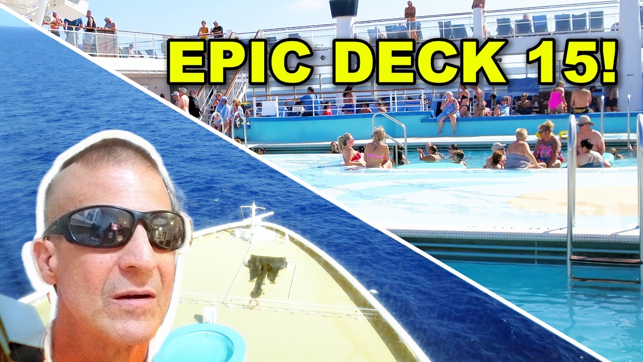 БЕЗУМНЫЙ движ в день в море! Экскурсия по 15-й палубе Norwegian Epic