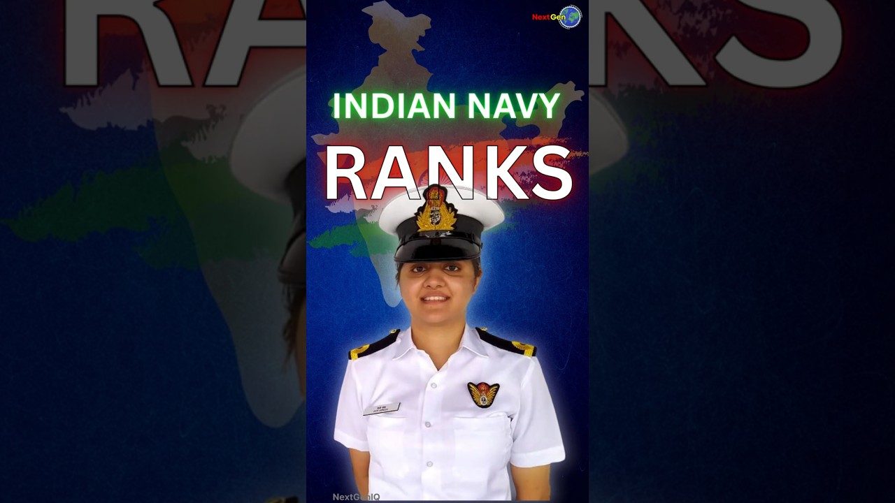 All Indian Navy Officer Ranks Explained from Midshipman to Admiral ⚓🇮🇳 #IndianNavy #militaryranks