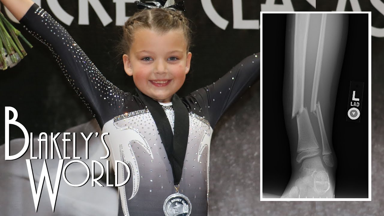 Blakely's First Gymnastics Meet after Broken Leg | Blakely