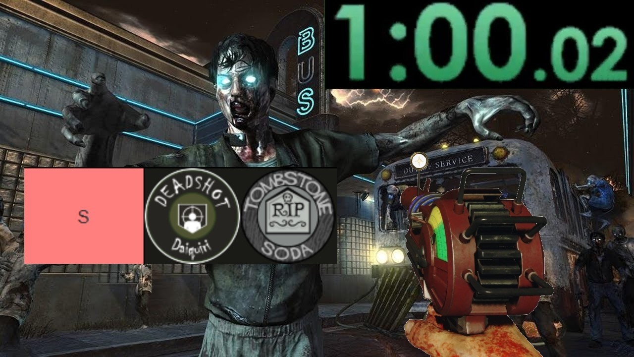 COD BO2 ZOMBIES PERK TIER LIST SPEEDRUN