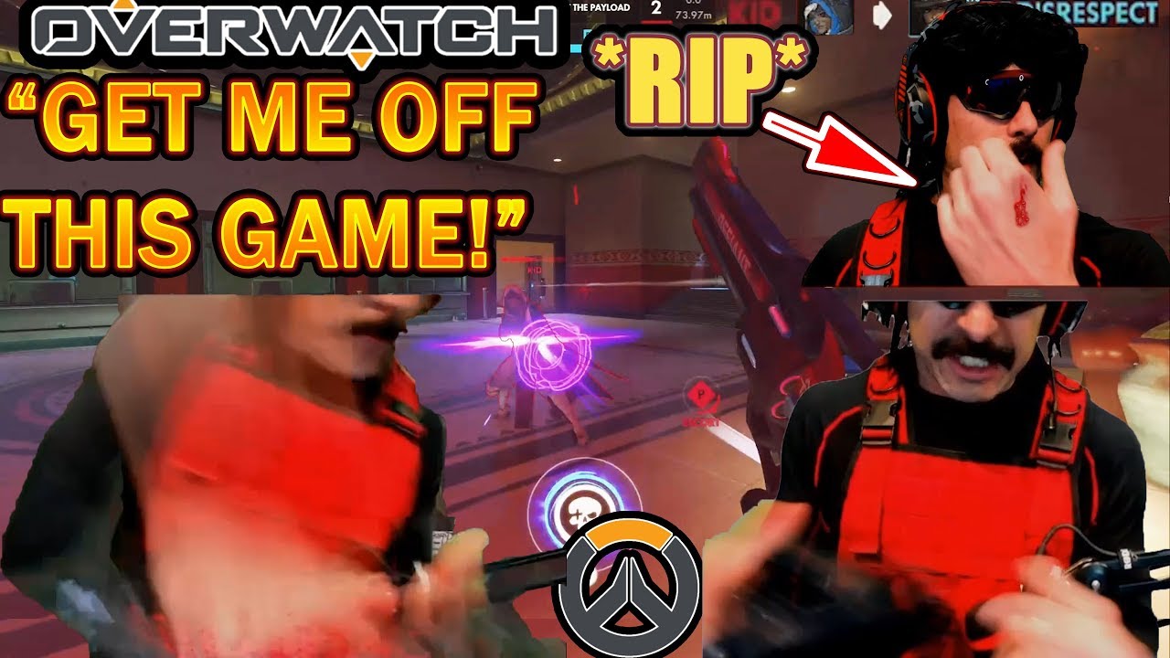 DrDisrespect Meets HACKER in Overwatch & BREAKS His $160 KEYBOARD in RAGE (& Fixes it!)