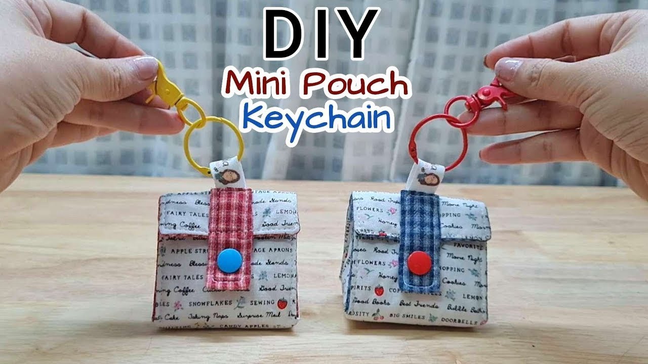 EP238 : DIY Mini Pouch Keychain | Easy sewing Airpods case | Bag Tutorial