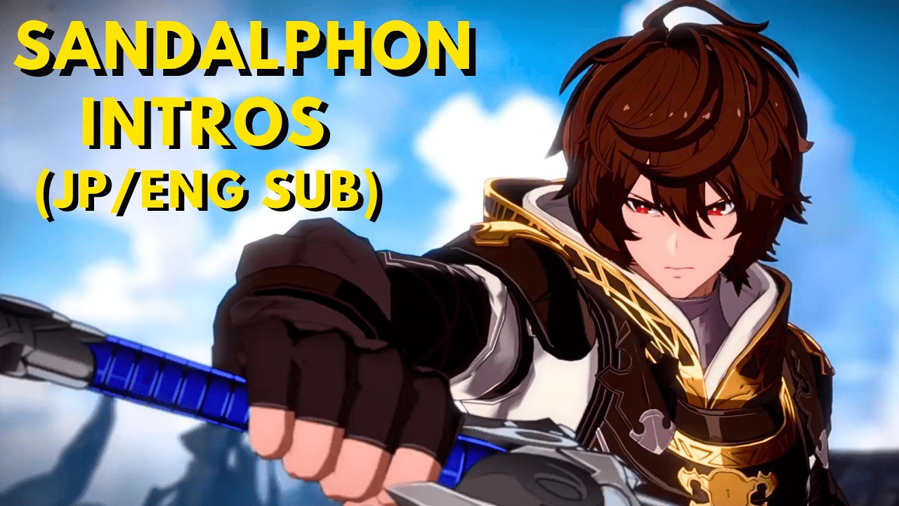 All Sandalphon Intros (JP/ENG SUB) - Granblue Fantasy Versus Rising
