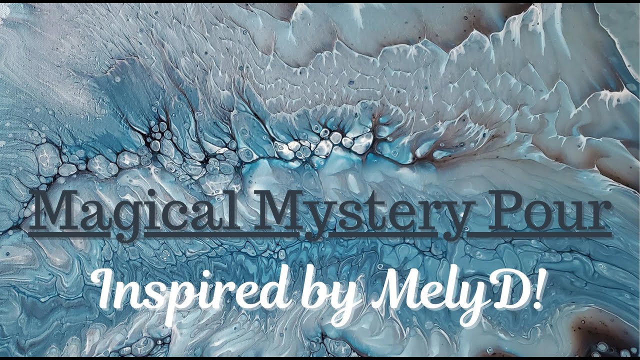 (364) Magical Mystery Pour Inspired by MelyD! Simple is Best! Acrylic Pour Painting | cloud pour