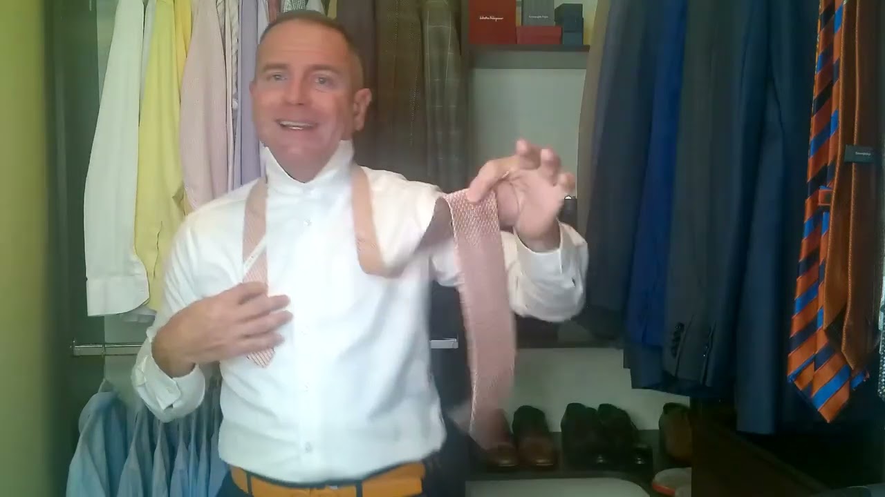 How to Tie the Perfect Full Windsor Knot (Zegna Suit, Ferragamo Tie & Belt, Eton Shirt)