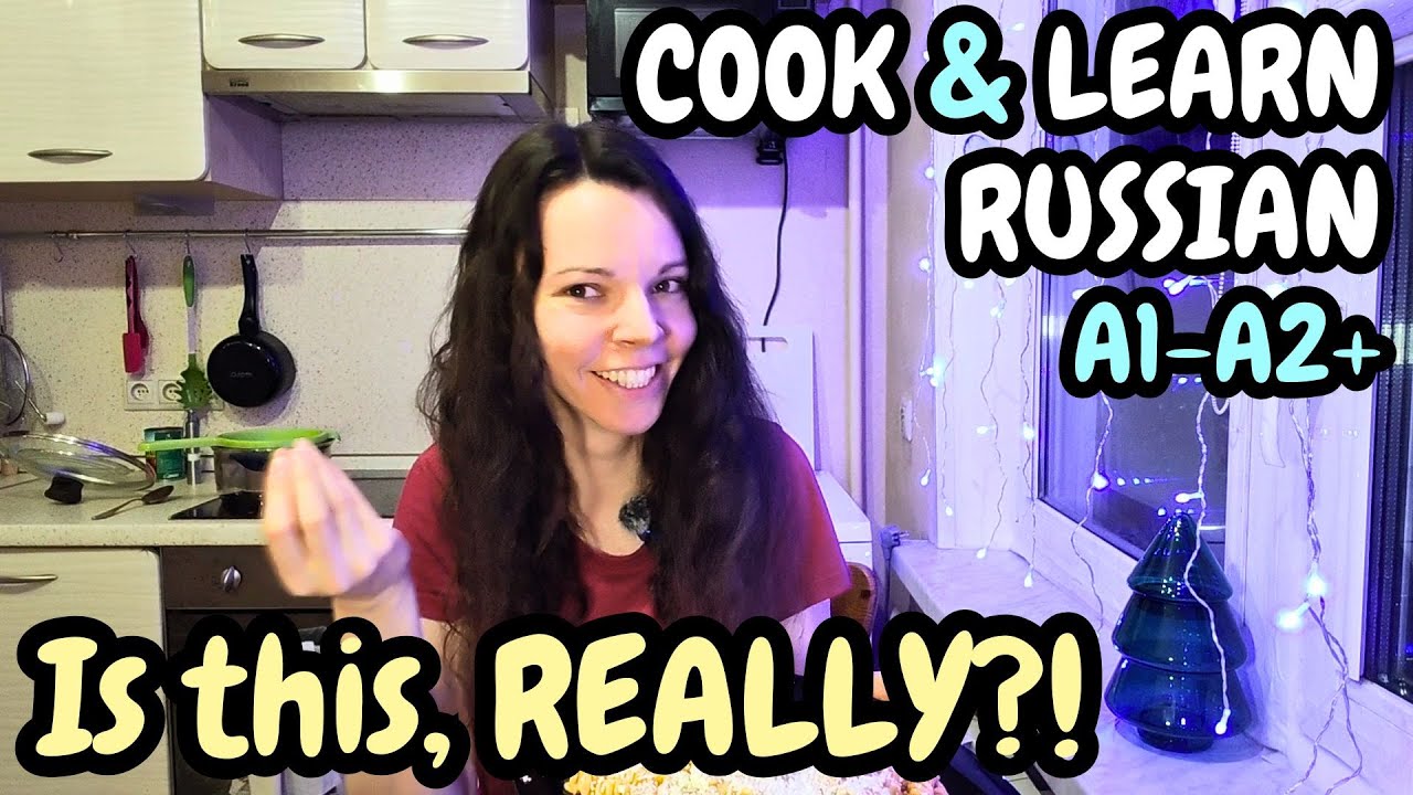 A Typical Russian Dinner? Learn Russian Food & Cooking Vocabulary (A1–A2+ Comprehensible Input Vlog)