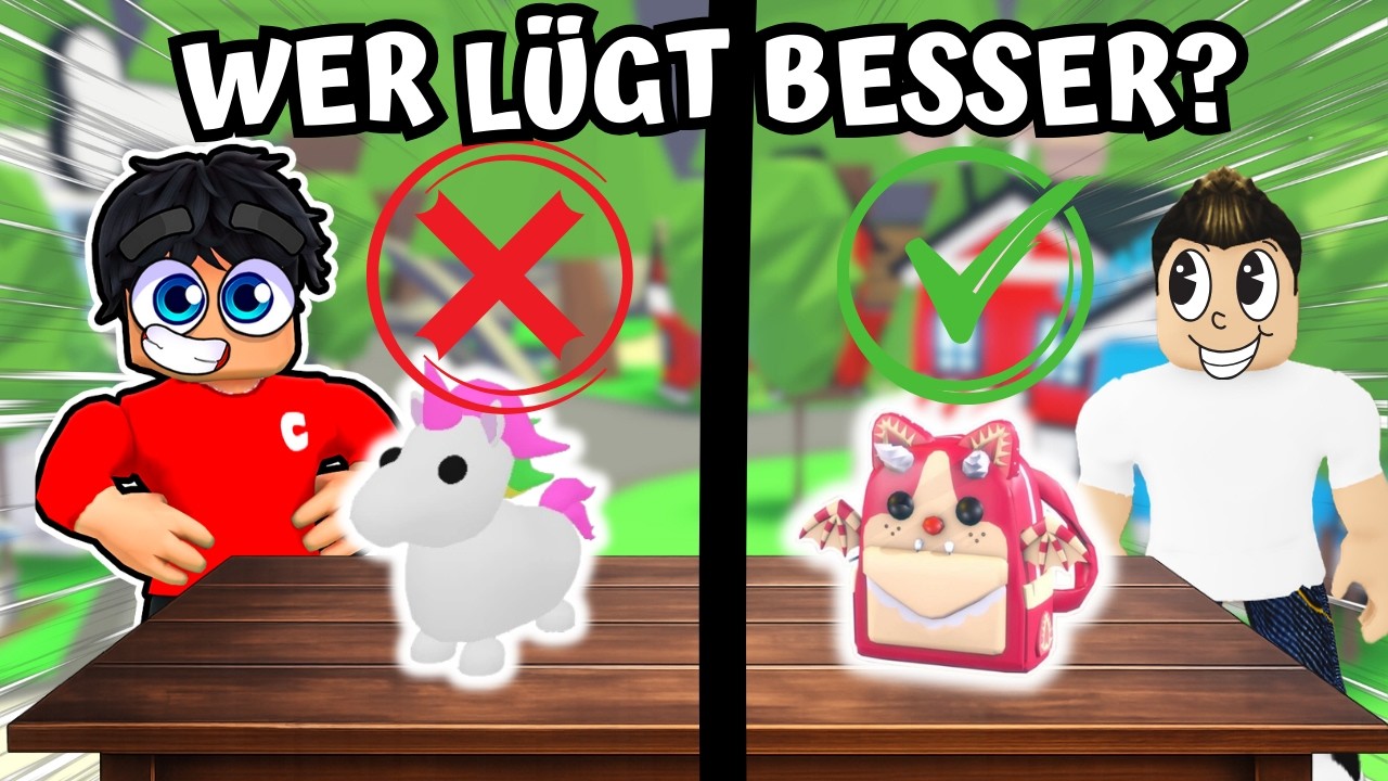 WER LÜGT BESSER in ADOPT ME mit Dikay!