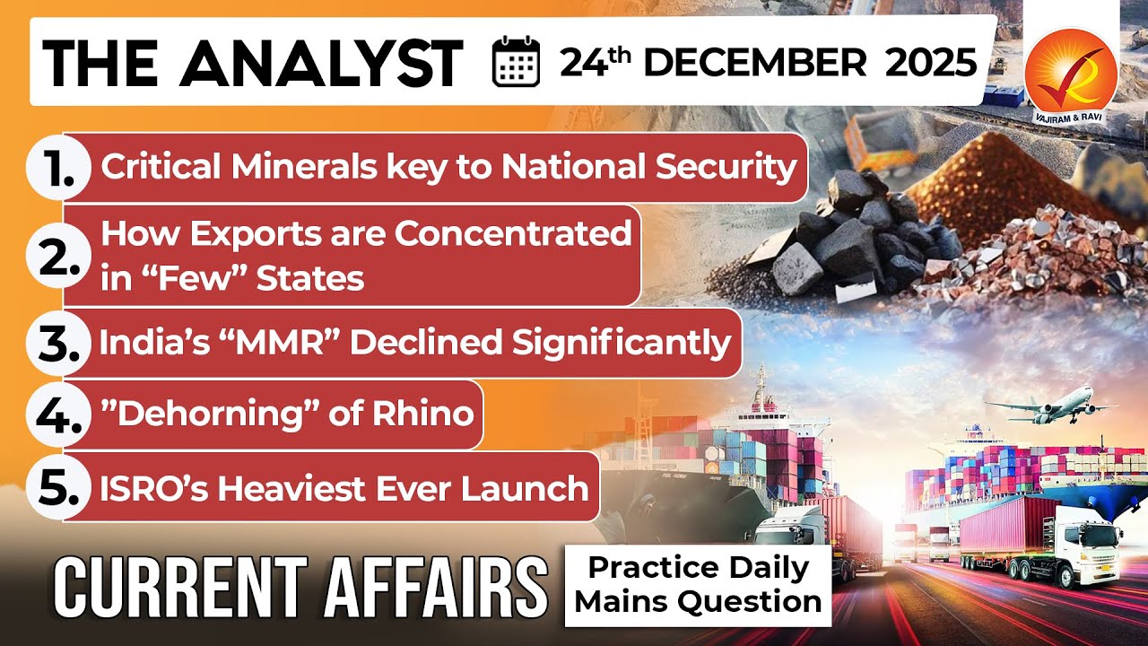 Current Affairs Today 24 DEC 2025 I UPSC Daily Current Affairs I The Hindu Analysis I The Analyst