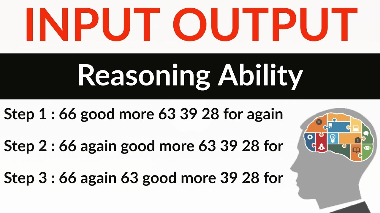 Machine Input Output Reasoning Techniques - Set 1 - for SBI PO / IBPS PO / Clerk / CLAT / RBI / LIC