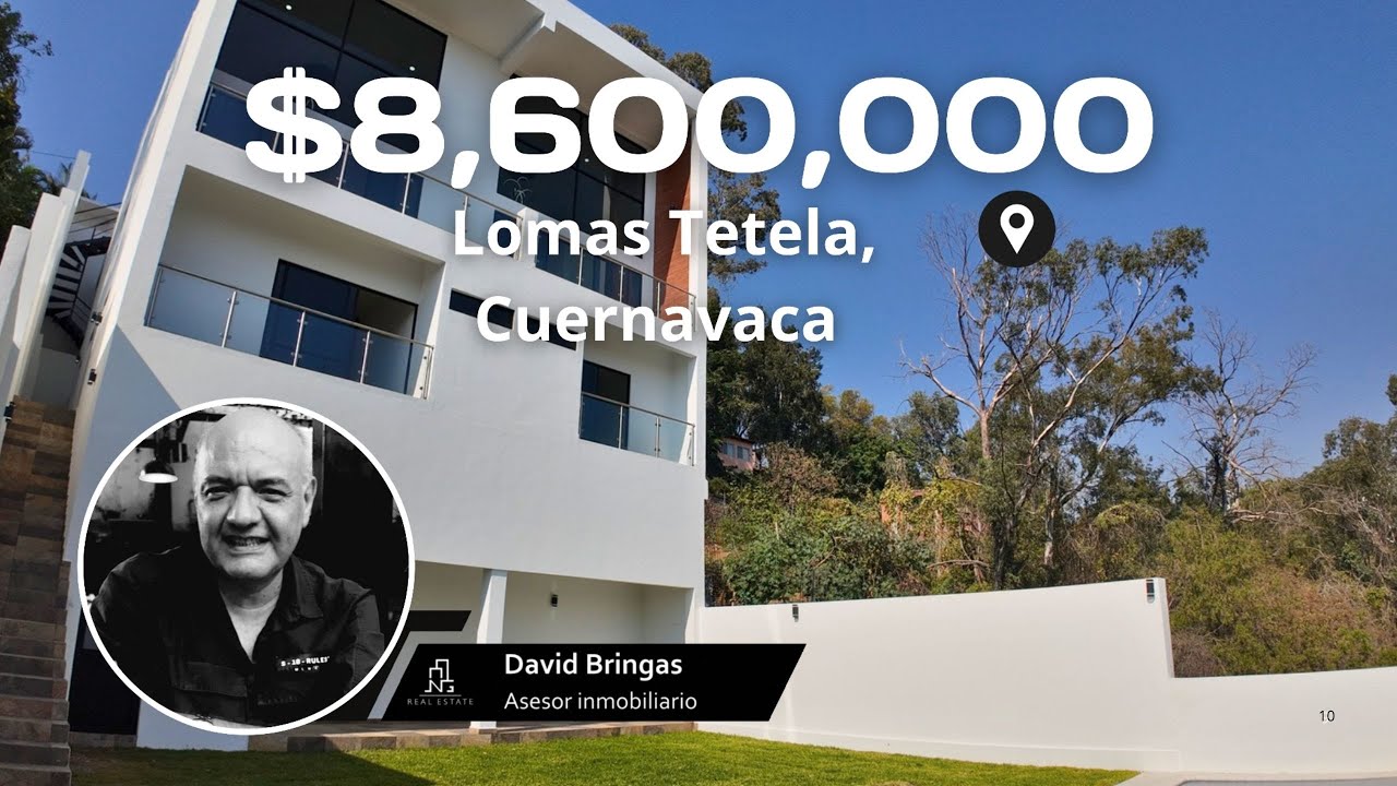😲 Vive en esta residencia WOW en Lomas Tetela, Cuernavaca | Vista a volcanes, alberca y jardín