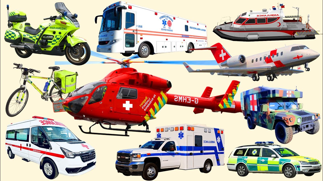 Xe Cứu Thương, Xe Cấp Cứu, Cứu Hộ, Tàu Cứu Nạn, Mô Tô Cứu Thương, Vehicle, Ambulance, Xe Gì Đây?