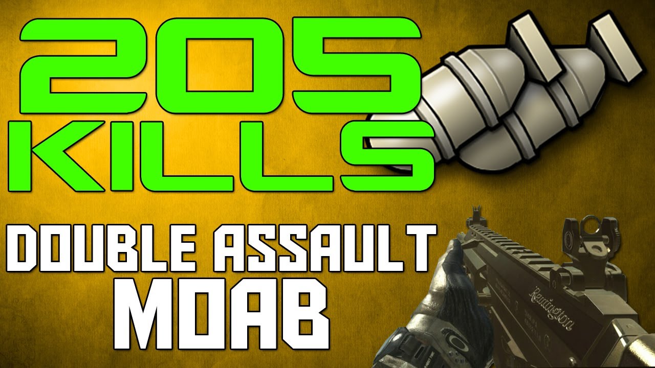 MW3: BEAST  205 KILL Double Assault MOAB w Magic Trick!!!