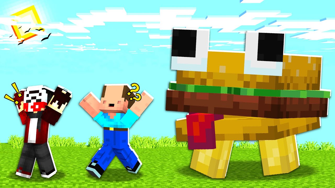 HAMBURGER CANAVARI KÖYE GELDİ !! - Minecraft