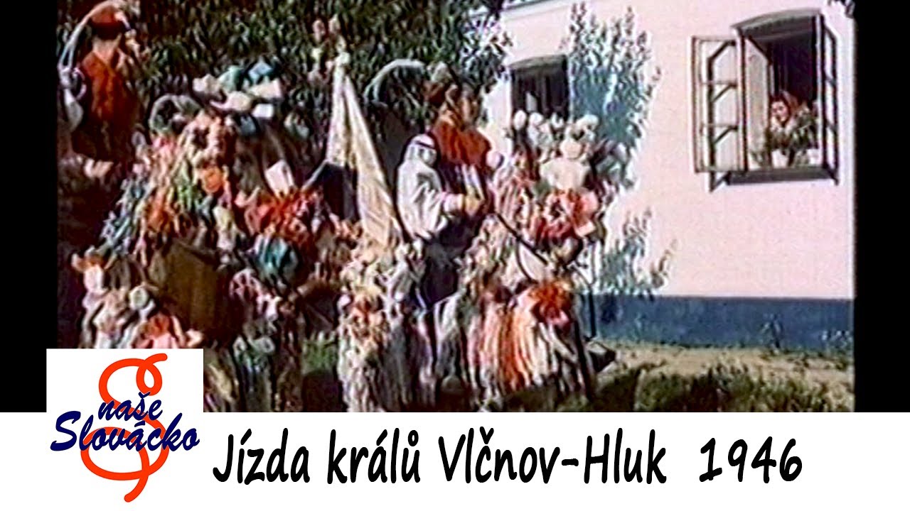 Jízda králů Vlčnov - Hluk (Krátký film Praha 1946)