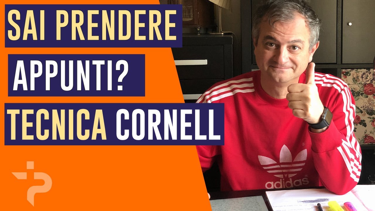 Come prendere appunti (TECNICA CORNELL)
