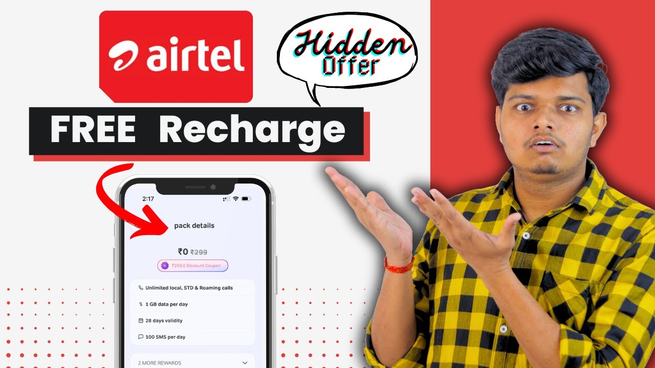 STOP Paying for Airtel Recharge and Get it for FREE
