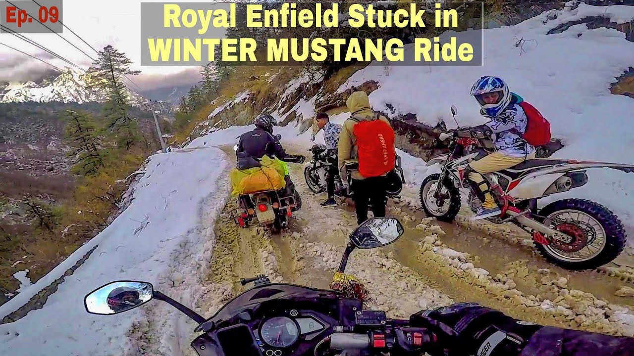 Freezing Winter Snow Ride in Nepal (Mustang) with Dirt Bike | Ep. 09 | Lete to Tatopani