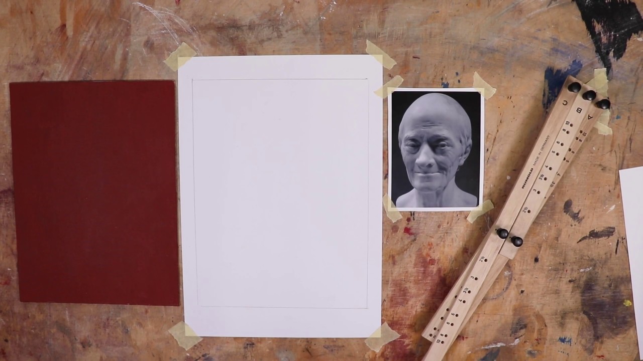 Portrait painting tutorial Part 1: Using a Pantograph and the Prick and Pounce method