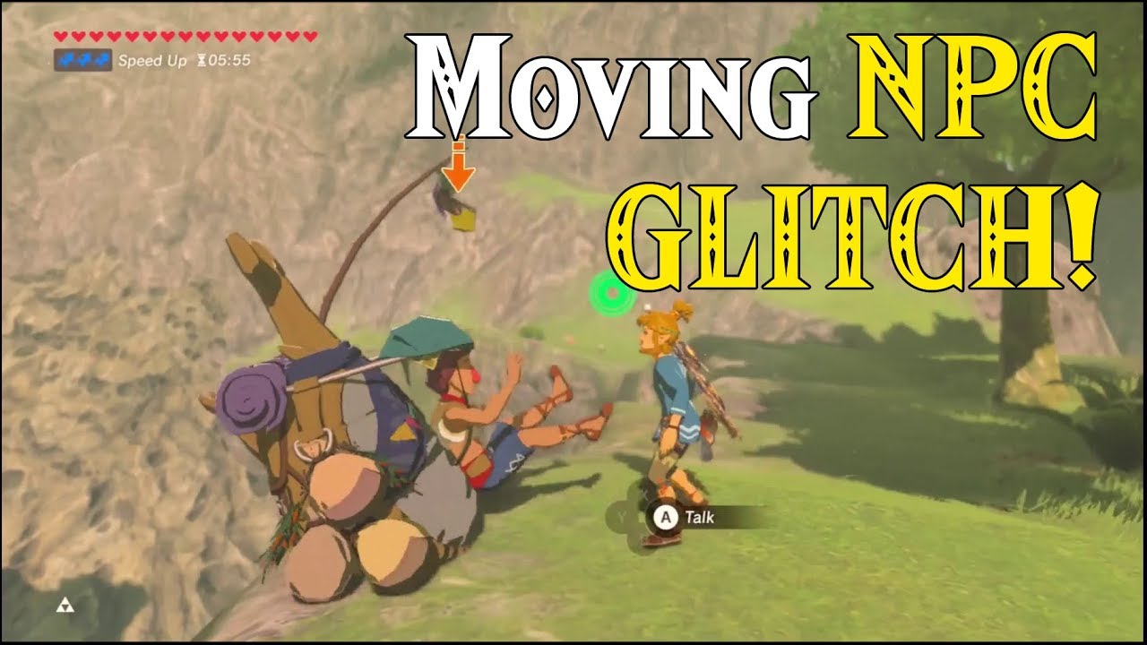 Moving NPC GLITCH! Will Beedle Fall of the Cliff in Zelda Breath of the Wild amiibo?