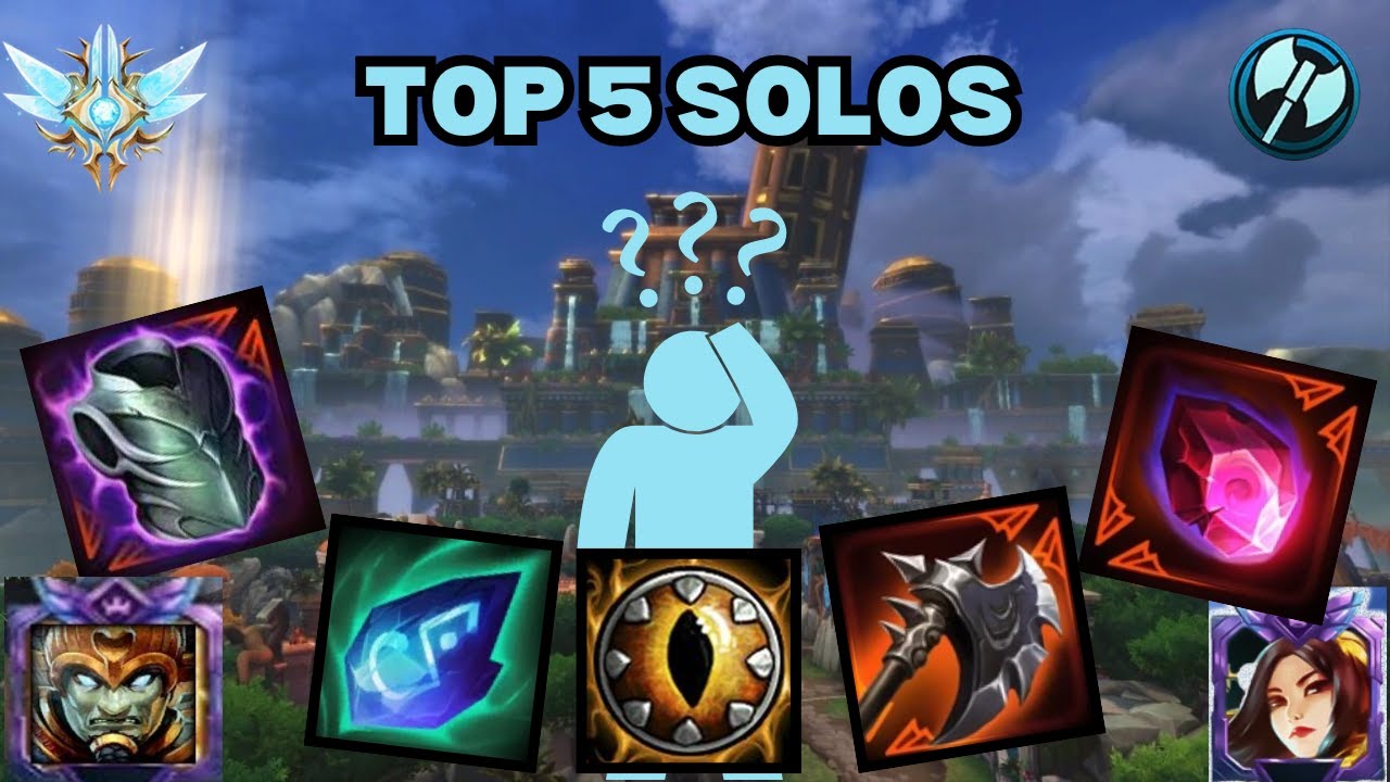 TOP 5 SOLO GODS & HOW TO BUILD THEM WITH A PRO SOLO LANER!
