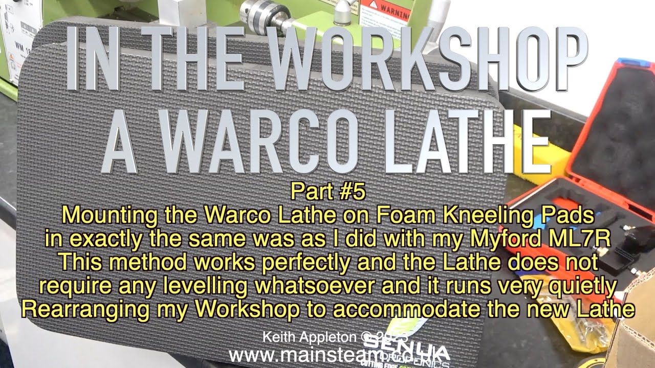 МАЛЕНЬКИЙ ТОКАРНЫЙ СТАНОК WARCO WM180 — ДЕТАЛЬ № 5 — В МАСТЕРСКОЙ
