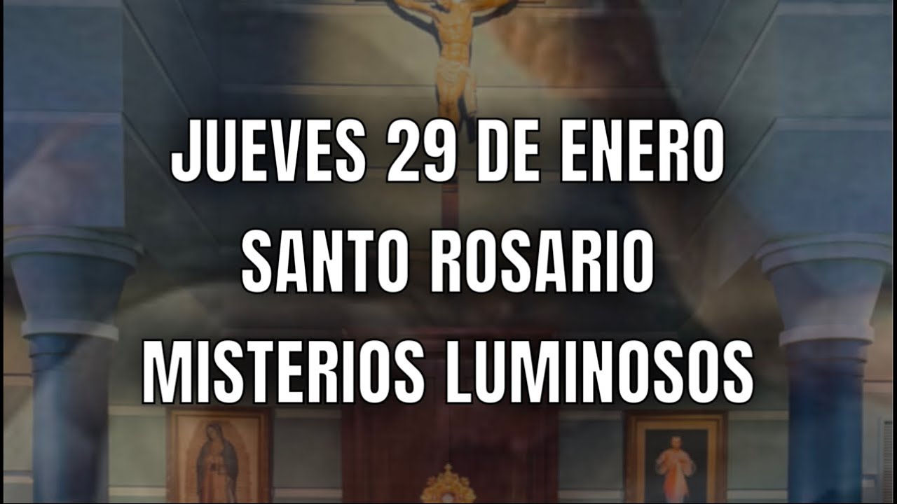 Rezo del santo rosario por las ánimas del purgatorio misterios luminosos