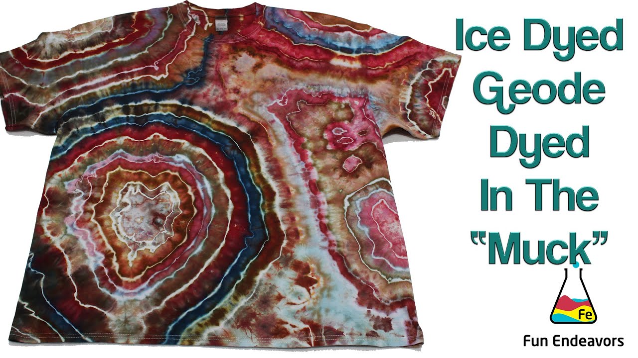 Tie Dye Designs:  Desert Southwest Inspired Ice Dyed Geode Tie Dye [Dyed in the 