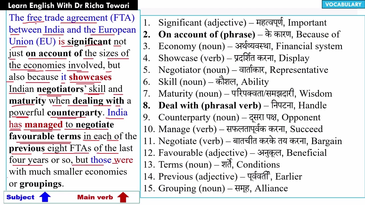 अख़बार पढ़कर अंग्रेजी सीखें | The Hindu Editorial Reading | Learn New English Words