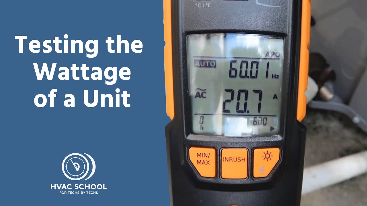 Testing the Wattage of an A/C Unit