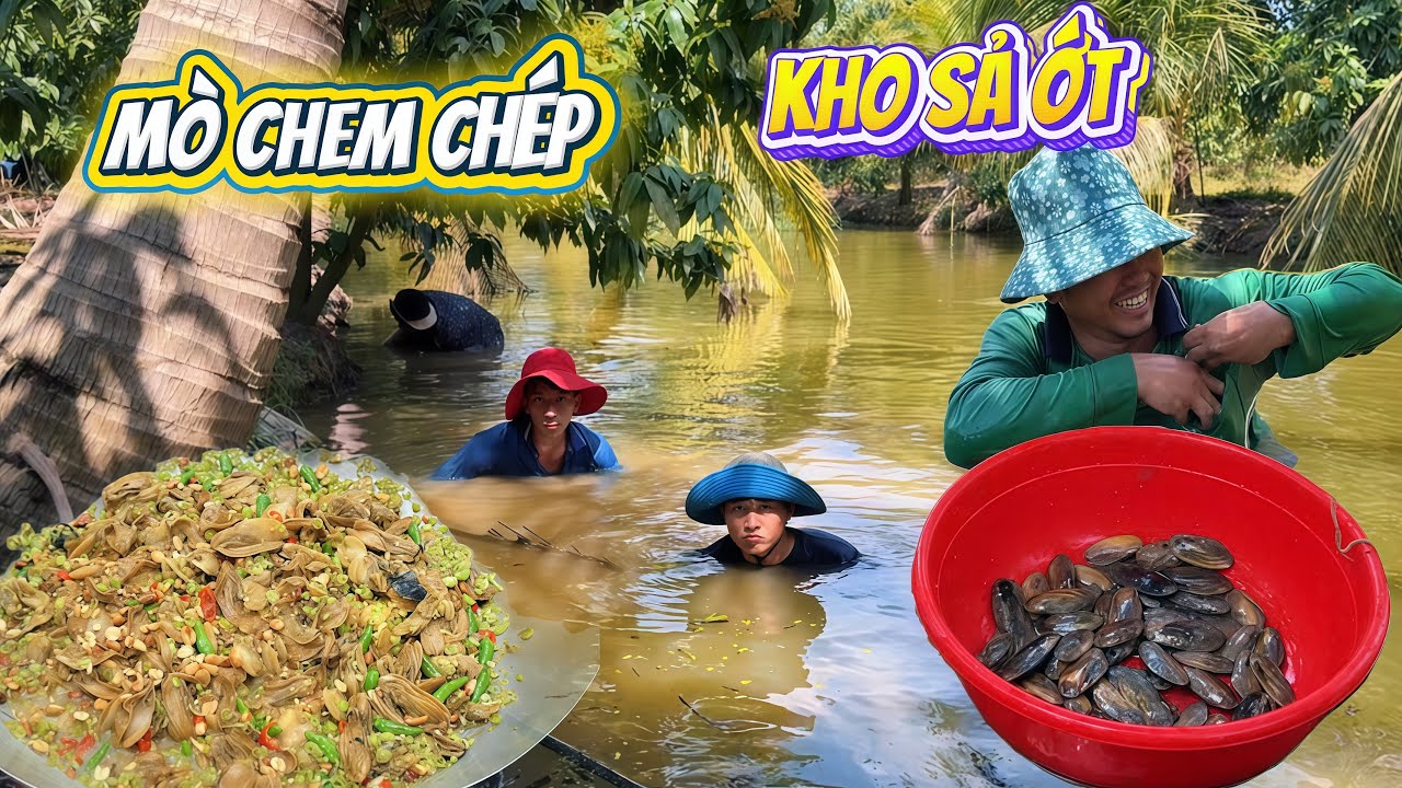 Ăn sạch nồi cơm với món chem chép kho sả ớt cùng ông chủ vườn | HoàiPhong TV