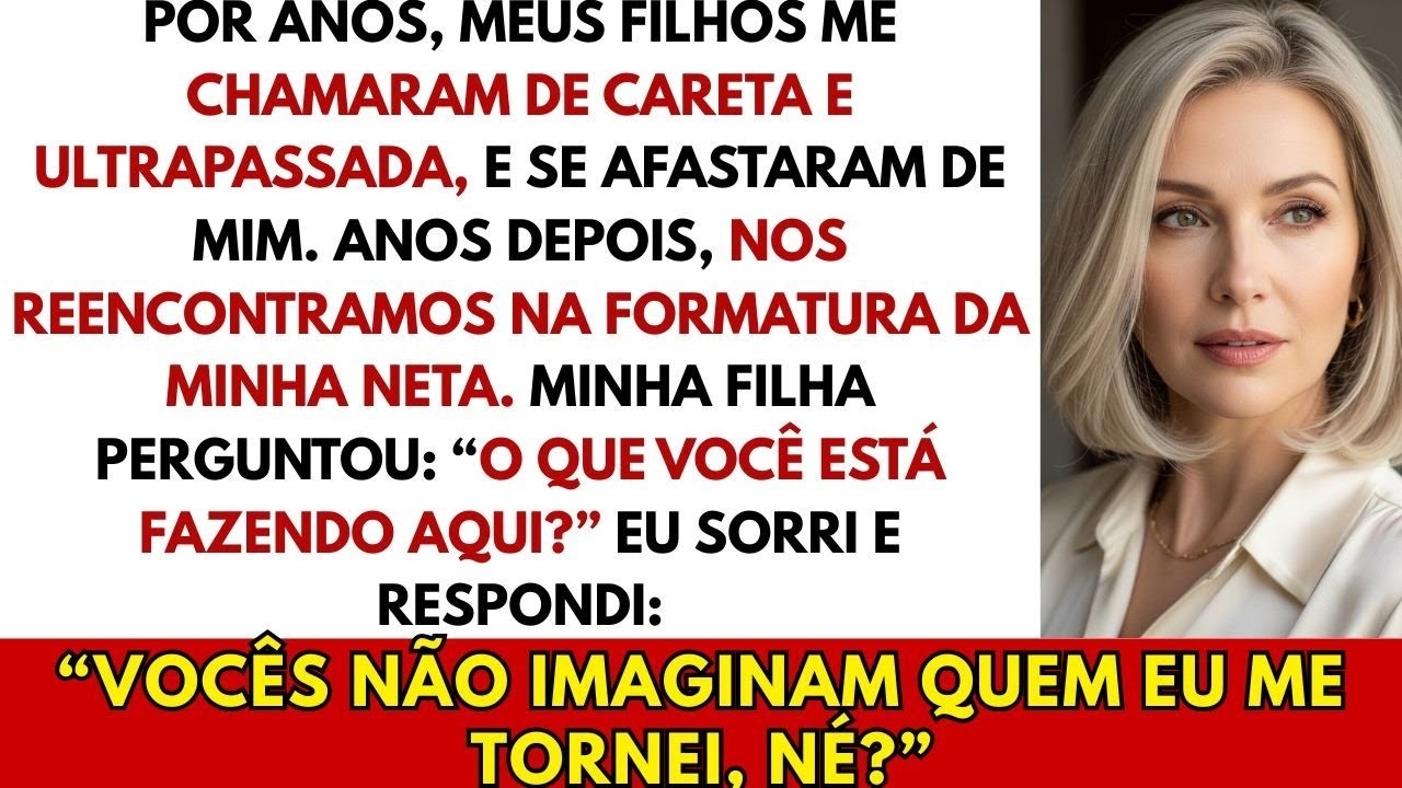 Meus filhos me chamaram de careta e me deixaram — anos depois, voltaram arrependidos.