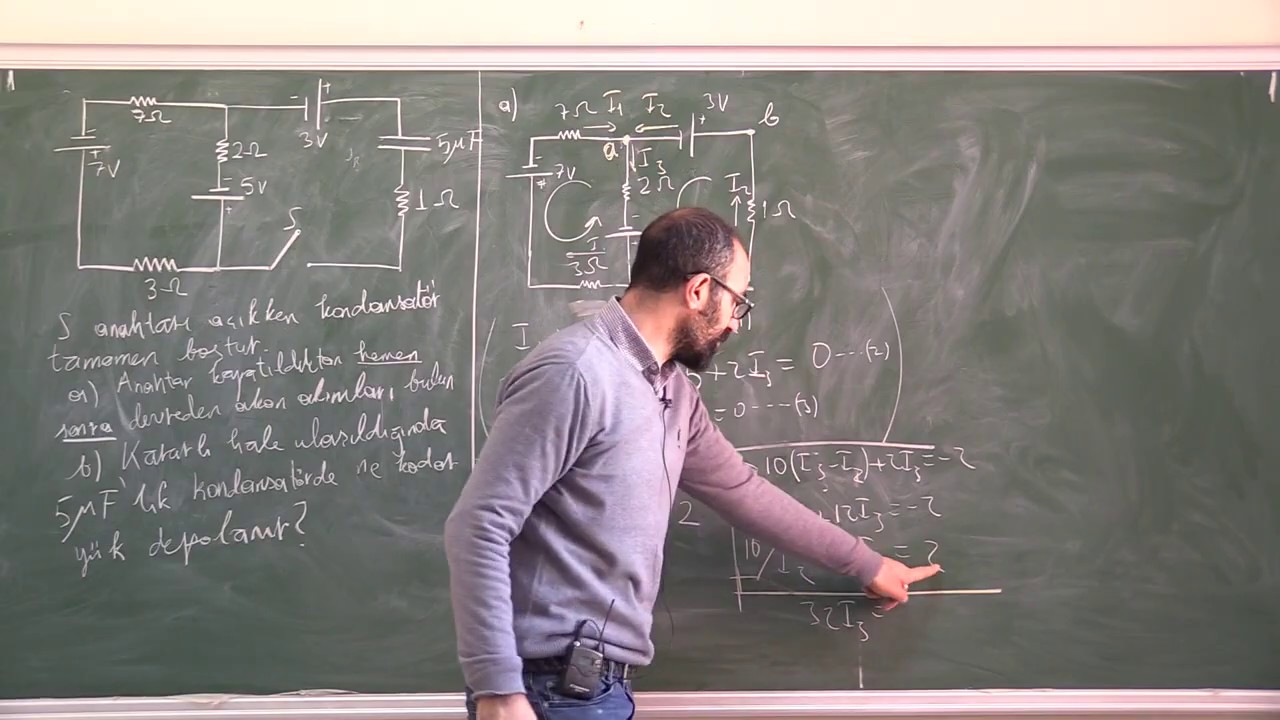 Fizik 2 (Soru Çözümü): RC Devreleri Soru Çözümü 2