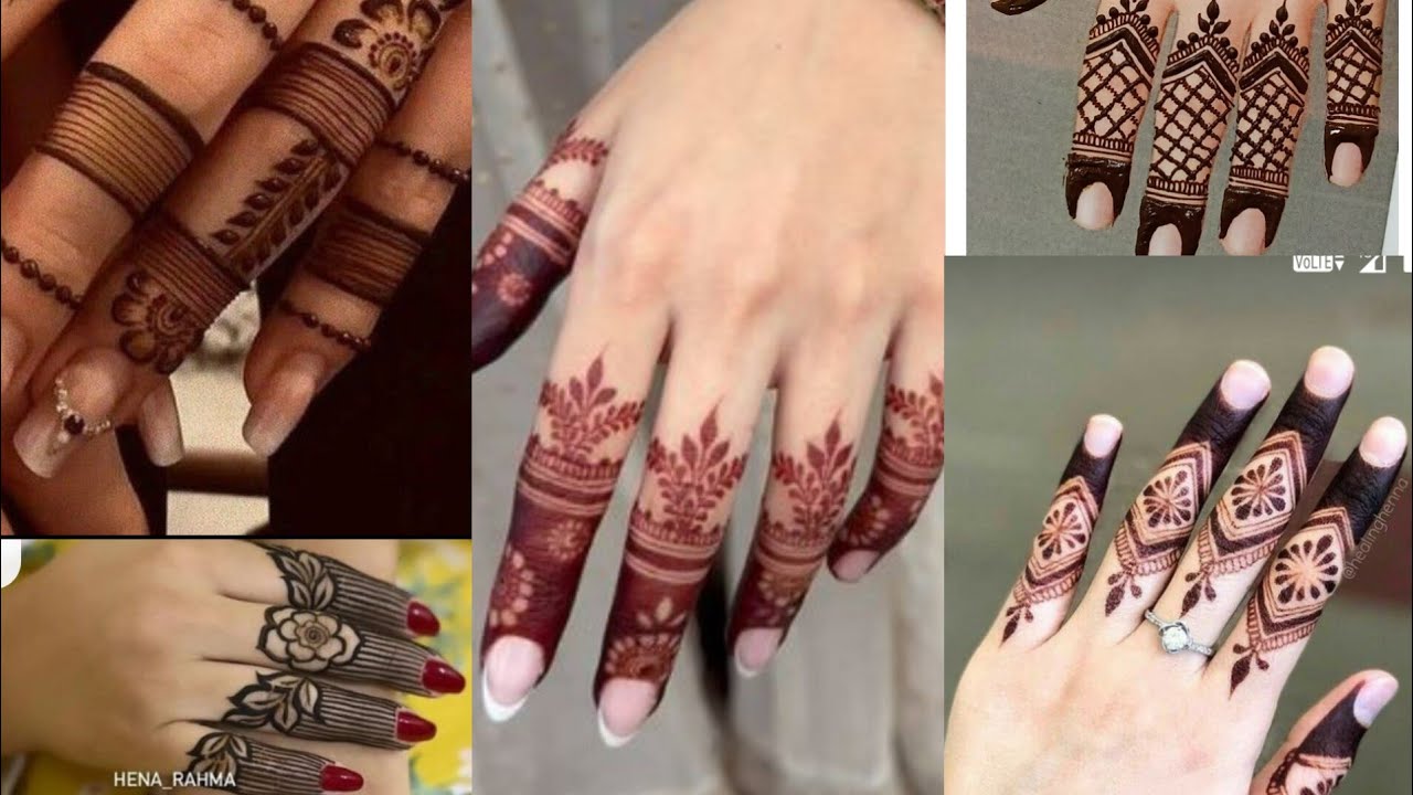 Finger MEHANDI design Tutorial