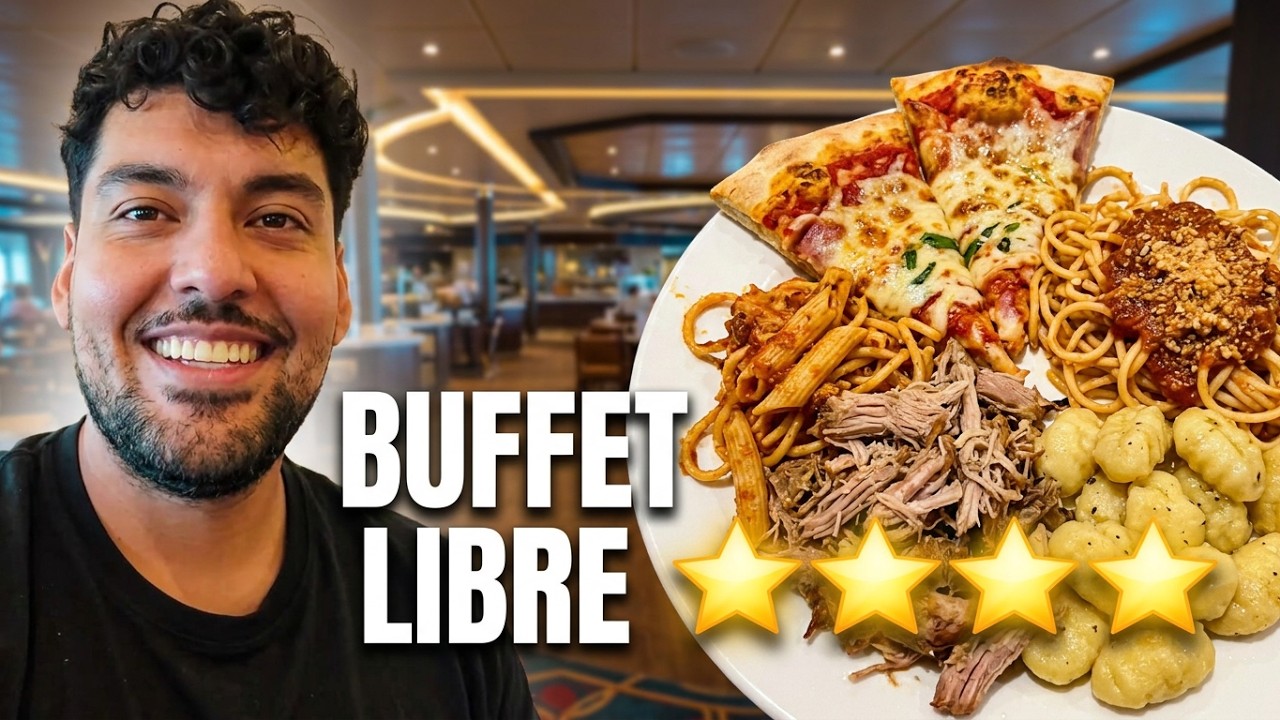 FUIMOS al BUFFET LIBRE de un CRUCERO