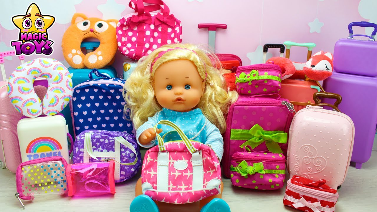 COLECCIÓN COMPLETA de MALETAS, BOLSOS y ACCESORIOS de VIAJE de mis Muñecas Bebé NENUCO
