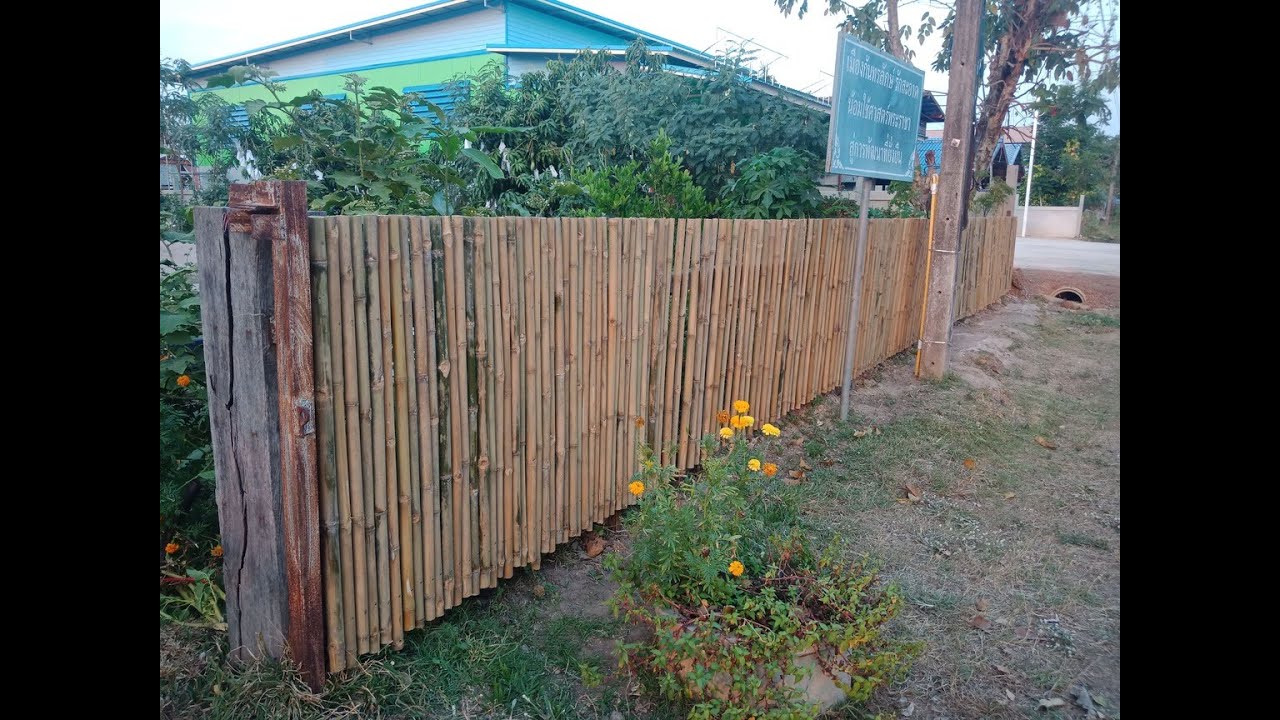 Bamboo fence ทำรั้วไม้ไผ่สวยๆ ด้วยงบไม่ถึง 1,000