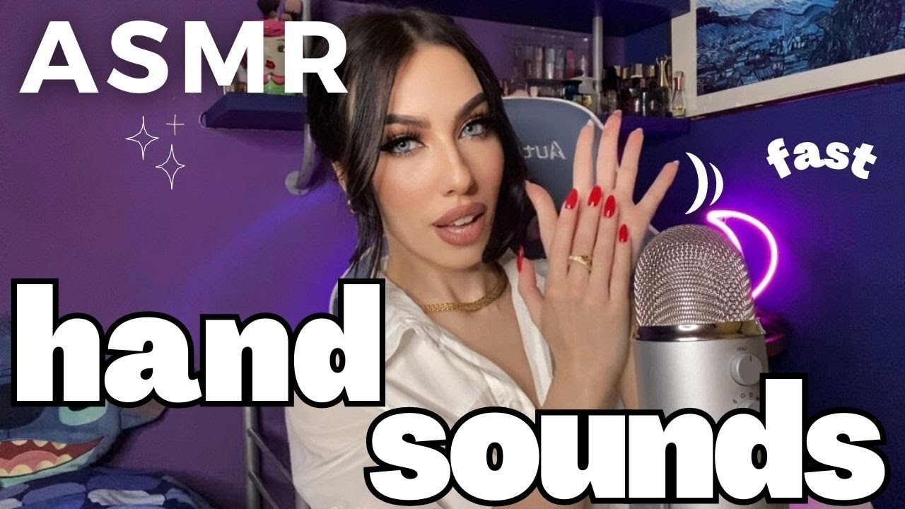 ASMR - Fast Hand Sounds, Nail Tapping, Scratching sui vestiti 👗 Body triggers