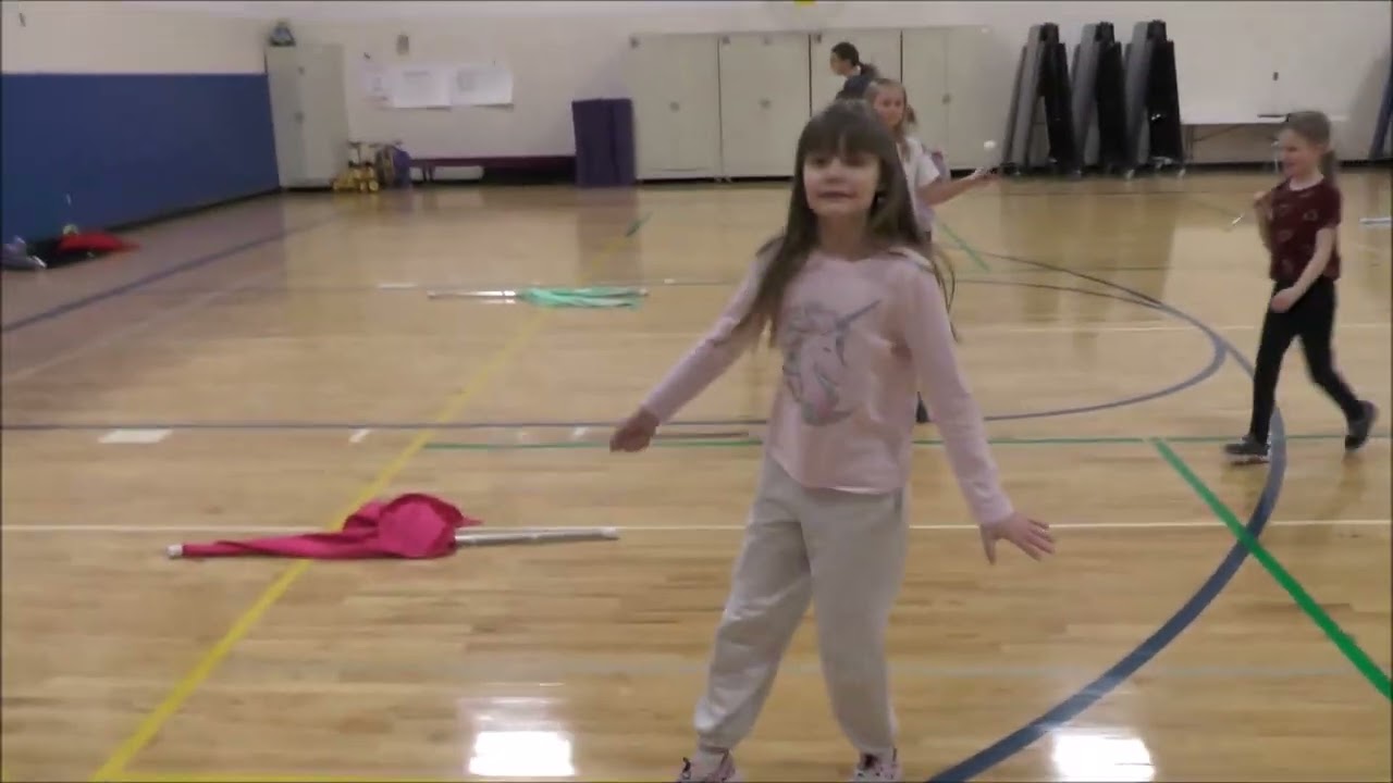 Spree Twirlers and Color Guard rehearse 