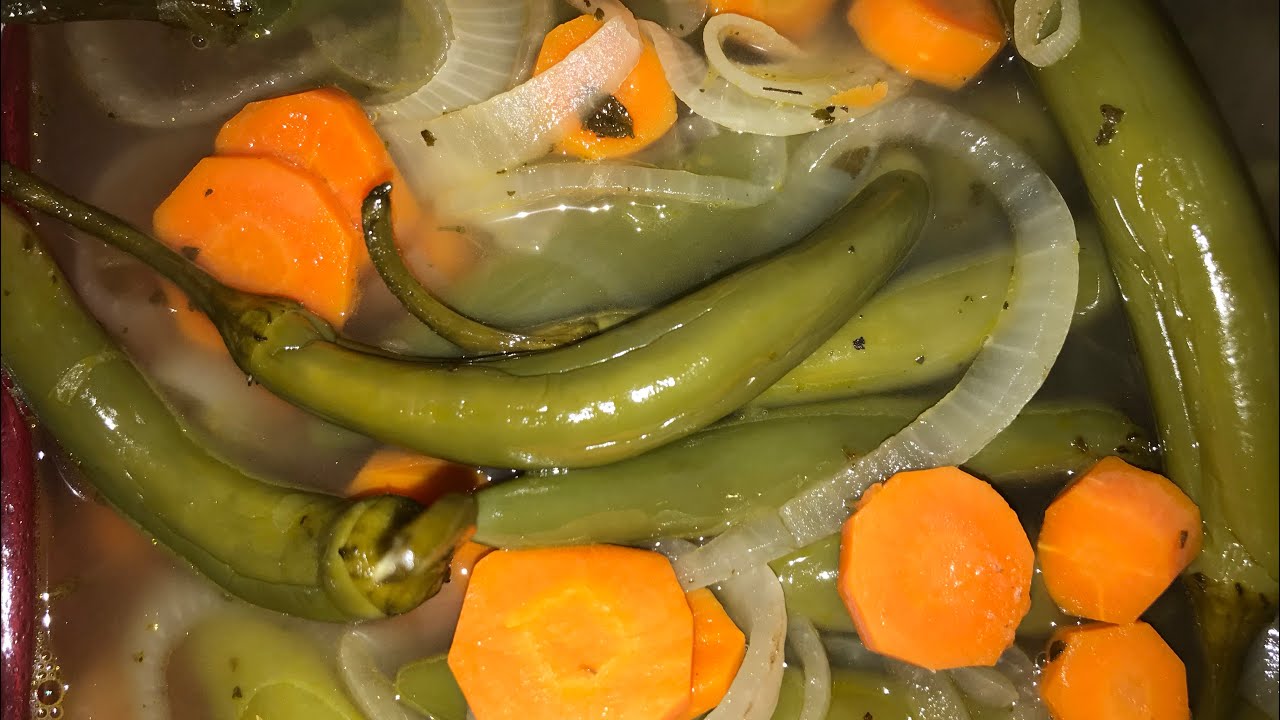 Como hacer chiles en vinagre
