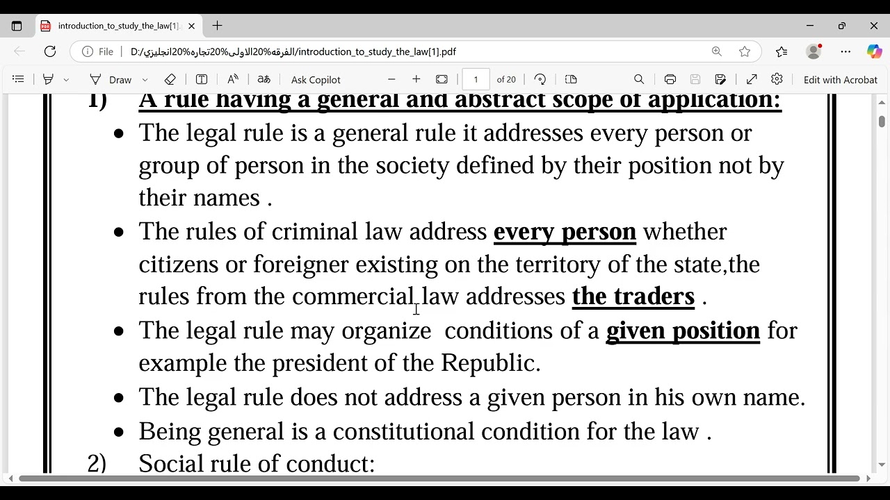 lecture 1 the principles of law