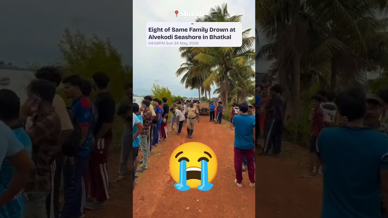 Shocking incident at Shirali Beach 💔 #bhatkal #alvekodi #shorts
